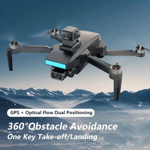 Drone de posição GPS inteligente com câmera dupla 1080P, prevenção inteligente de obstáculos, grande capacidade de bateria, pairação estável, configuração de uma tecla, design portátil