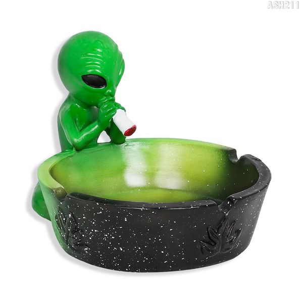 Smoke Shop Aschenbecher Alien menschlich geformter Aschenbecher Größe Harz Aschenbecher Aschenbecher Bong Dab Rig Raucherzubehör