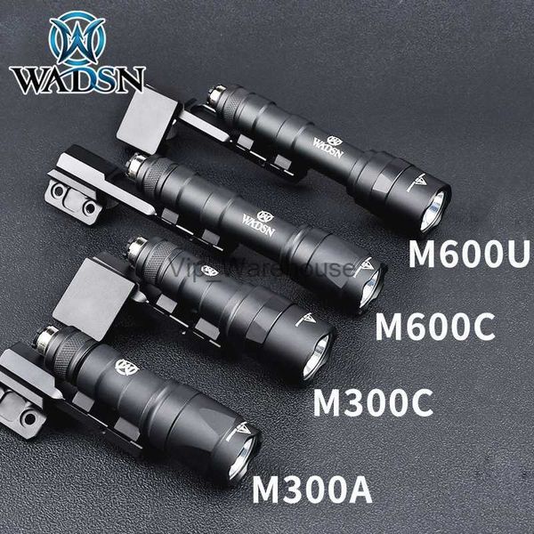 Tochas WADSN M300 M600 Thorntai Lanterna Mount Set Fit 20mm Picatinny Rail MLOK KEYMOD M300A M300C M300W M600C M600U M600W Gun Lamp HKD230901