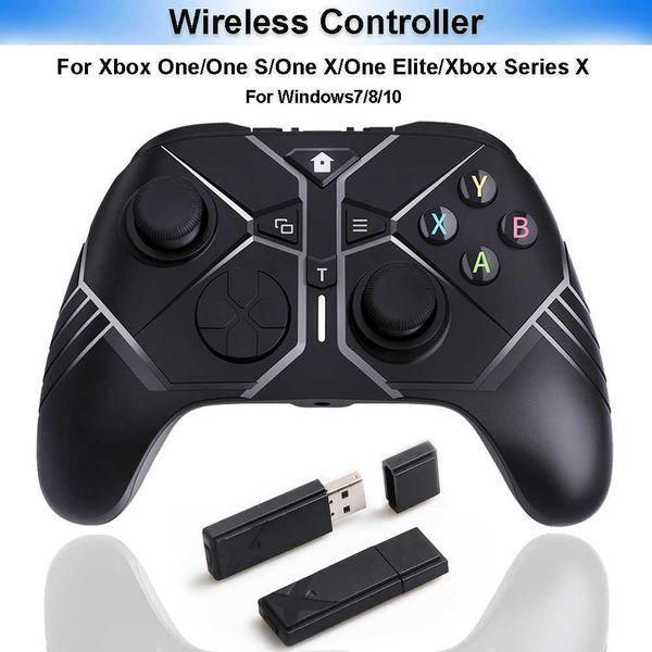 Controladores de jogo Joysticks Controlador sem fio 2.4G para Xbox One Series X TURBO Joystick para Xbox One Slim/X Console PC Controle para Windows 10 11 Steam HKD230831