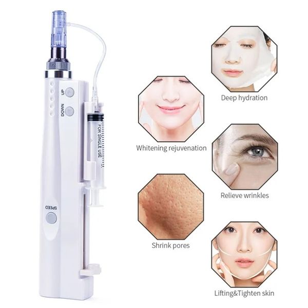 Automático Waterlight Microneedle Mesoterapia Meso Gun Portátil Acuum Skin Lift Rejuvenescimento Beleza