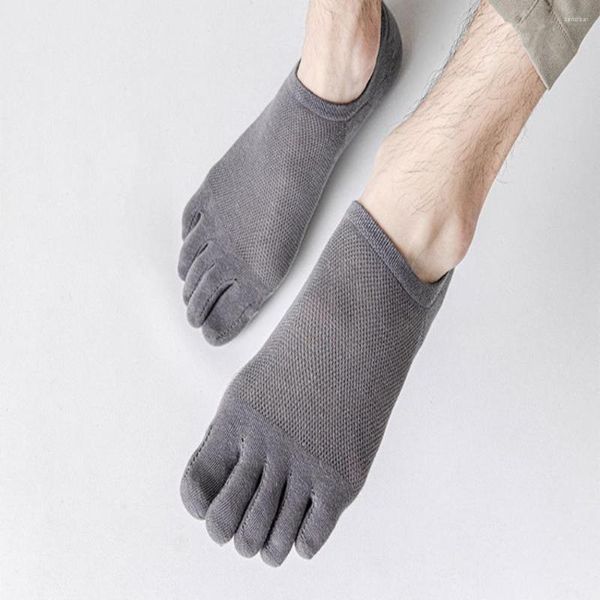 Erkek Çorap Ayağı İnce Pamuk Nefes Alabilir İlkbahar ve Yaz Beş Parmak Sığ Ağız Örgü Ürünü