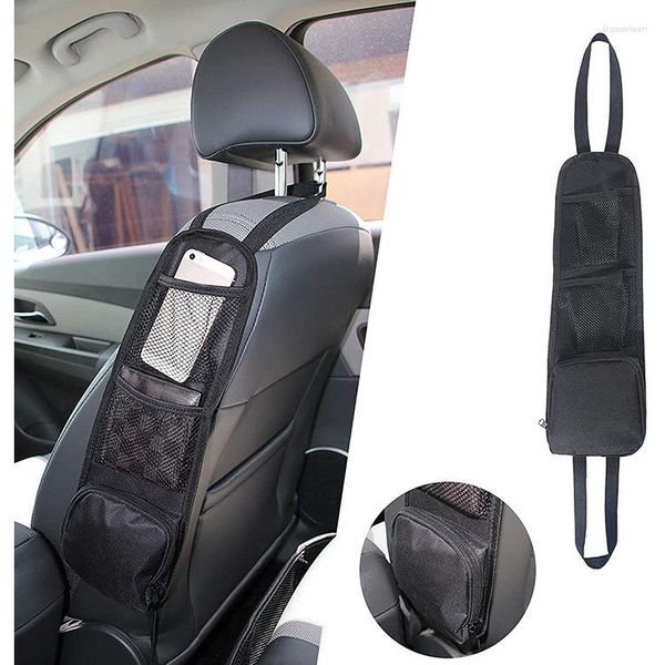 Auto Organizer Sitz Seite Automobil Lagerung Hängende Tasche Mesh Tasche Telefon Halter Innen Zubehör