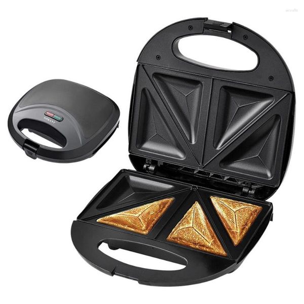 Macchina per il pane SK136 Macchina per sandwich elettrica con piastre antiaderenti Indicatori luminosi Maniglia Cool Touch Facile da pulire e riporre