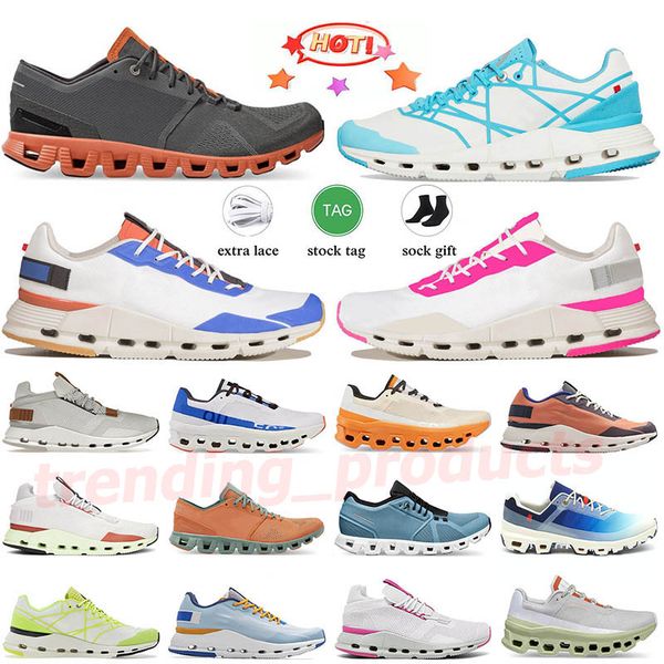 Cloud Running Shoes Mens Designer em Cloudnova Form Nova White Pearl X 3 Cloudmonster Monstermen Mulheres Treinadores Esportivos Sneakers e Cross Surfer Workout