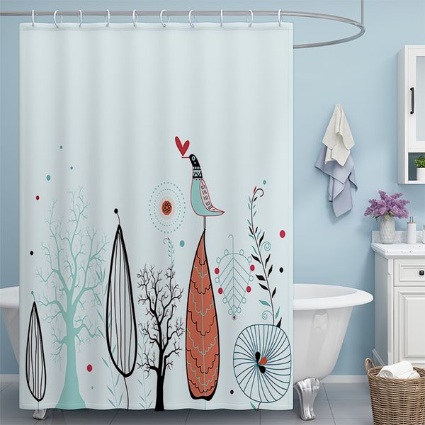Cortinas de chuveiro jardim pássaros cortina de chuveiro anime à prova dwaterproof água cortinas do banheiro tokio el cortinas de chuveiro do banheiro para windows 230831