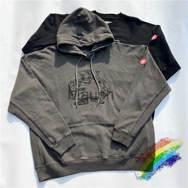 Felpe con cappuccio da uomo Felpe in tessuto pesante lavato CAVEMPT CE Felpa con cappuccio Uomo Donna 2022fw Felpe con ricamo robot Batik Cav Empt Con cappuccio J230901