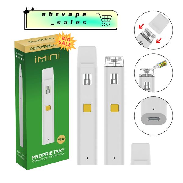 C15 Penna a vaporizzazione usa e getta E sigarette 1 ml / 2 ml da 300 ml 300 mAh Dispositivo ricaricabile PASCHI CAP CARRI OLIO OLIO VECCI