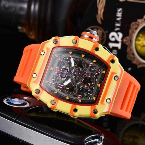 Orologi Rm Richar 2023 Top Sale Orologio da uomo Cassa mimetica Movimento al quarzo di alta qualità Tutti i puntatori Cronografo da lavoro da uomo Impermeabile Stop Milles Hanno logo