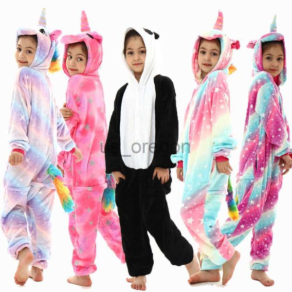 Casa roupas inverno flanela macio quente aranha kigurumi pijama com capuz animal dos desenhos animados meninos pijamas onesie pijamas para meninas crianças sleepwear x0902