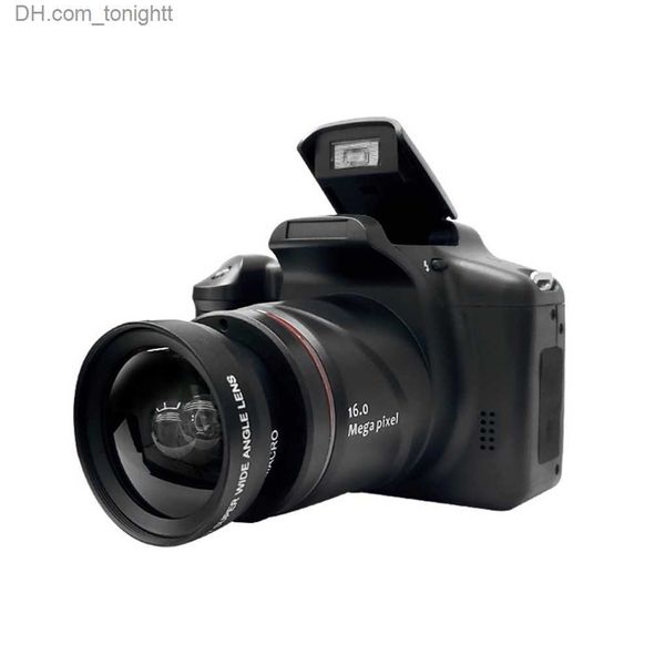 Camcorders Professional Beginner Digital Display камера путешествует по пешеходной ЖК -экране, портативные камеры видеокамеры Съемная линза Q230831