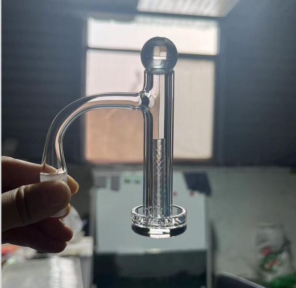 Torre de controle de solda completa Quartz Banger Smoking Borda chanfrada 16mmod Smoke Nails com 20mmod Diamond Carb Cap Pilares Terp gravados sólidos para