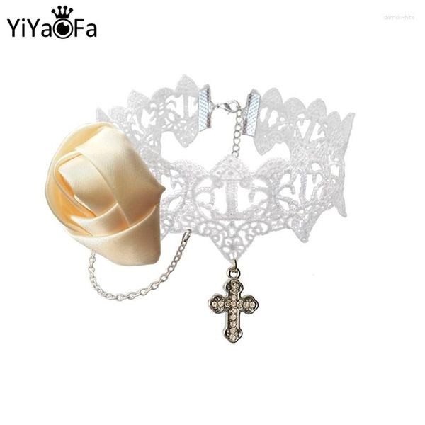 Подвесные ожерелья yiyaofa винтажное белое ожерель