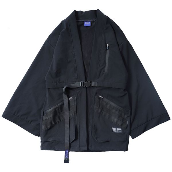 Vestes pour hommes Kimono fonctionnel Kimonojacket molle techwear noragi style japonais harajuku ninjawear ww J07 230831