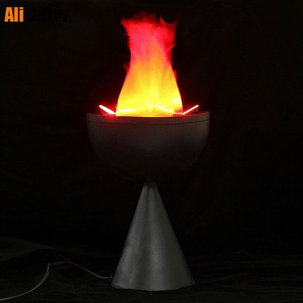 Dekorative Objekte Figuren 3D Künstliche Flammenlampe Fake Fire für Halloween Weihnachten Jahr Event Dekor Festival Partyzubehör Bar Performance Requisiten 230831