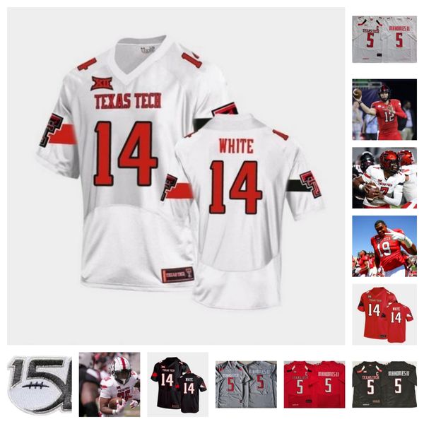 Maglia da calcio 2023 Texas Tech Red Raiders 99 Sam Carrell 32 Tyrique Matthews 10 Drae McCray 97 Bradford Jr. 34 Bryce Robinson 17 Isaac Smith 71 Mills 24 Malik Dunlap