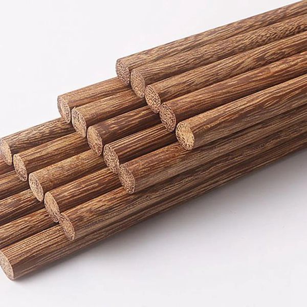 Bacchette di legno naturale di fascia alta senza stoviglie di cera lacca Stoviglie Bacchette di sushi naturali riutilizzabili in stile classico cinese