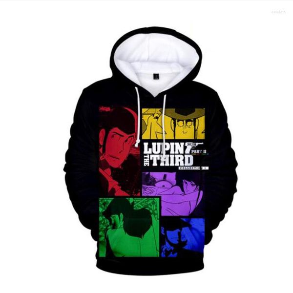 Heren Hoodies Lupin The 3rd III 3D Print Oversized Dames/Mannen Hoodie Sweatshirt Street chic Hip Hop Pullover Capuchon Heren Trainingspak