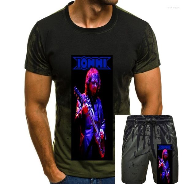 Erkeklerin izleri Tony Iommi T-Shirt Küçük Siyah Tee Fil