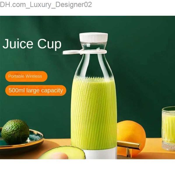 Juicers Juicer Household Multi-Funcional Portátil Elétrico Pequeno Milk Shake Copo Frutas Cozinhando Misturador Q230901