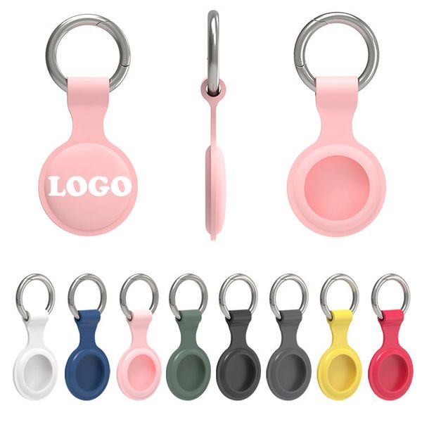 Custodia protettiva in silicone per localizzatore di logo personalizzato all'ingrosso, localizzatore anti-smarrimento, adatta per custodia Apple Airtags