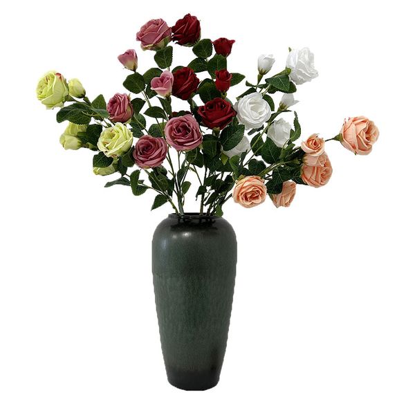 Dekorative Blumen Künstliche Blumen Vintage Rose für Familienfeiern