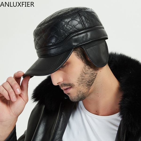 Bola Caps H7138 Adulto Viseira Chapéu Inverno Ao Ar Livre Juventude Masculino Quente Algodão Cap Proteção Orelha Pai Vovô Moda Casual 230831