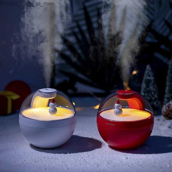 Umidificadores Poke Ball Umidificador de ar com luz noturna para decoração de Natal Umidade Keeper Cool Mist Maker Purificador de carro Humificador Q230901