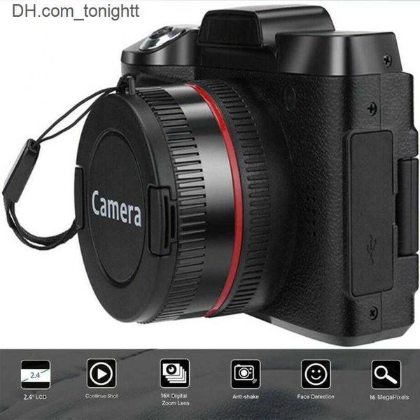 Filmadoras Câmera Fotográfica Profissional SLR Telefoto Digital 16 Milhões de Pixels Zoom Câmeras Fotografia 1080P Filmadora de Vídeo Q230831