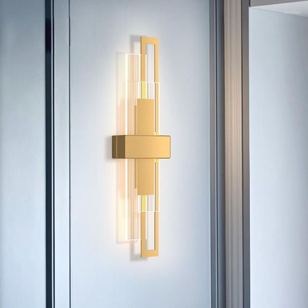 Wandleuchte, modern, TV-Hintergrund, einfaches Eisen, Acryl, LED-Atmosphärenlicht, Salon, Gang, Garderobe, Wandleuchte, Innen-Nachttisch