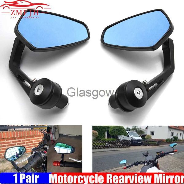 Espelhos de motocicleta Motocicleta Bicicleta Cruiser Chopper ATV Alumínio 78 '' 22mm Bar End Side Espelho Retrovisor para BMW Ducati Aprilia Victory Mirror X0901