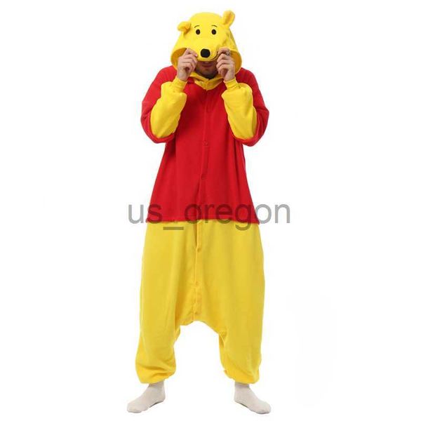 Home Clothing Halloween Onesie Bär Kigurumi Pyjamas Erwachsene OnePiece Tier Pijama Cartoon Overall Nachtwäsche Anime Cosplay Kostüm XXL x0902