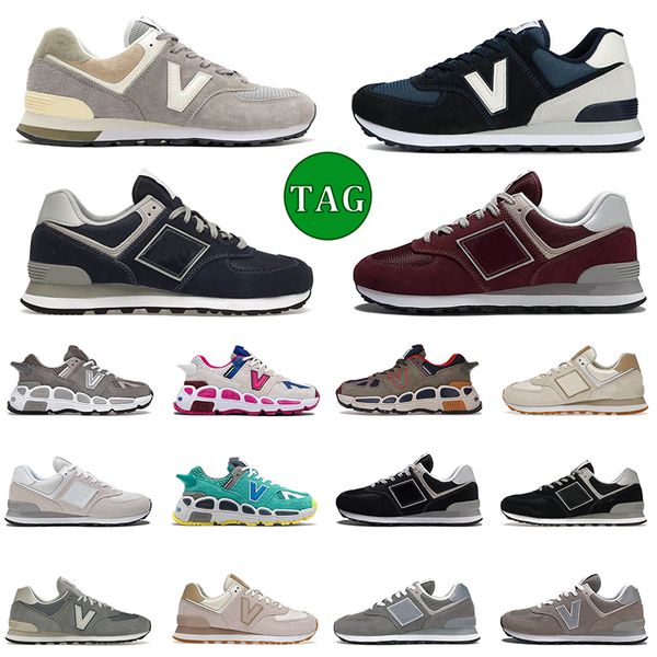 Nuovi sneaker bilance 574 scarpe da corsa 2023 designer b574 blu blu navy Burgundy White Core Nimbus Cloud Angora Foresta Green Green Classic Sports Sports