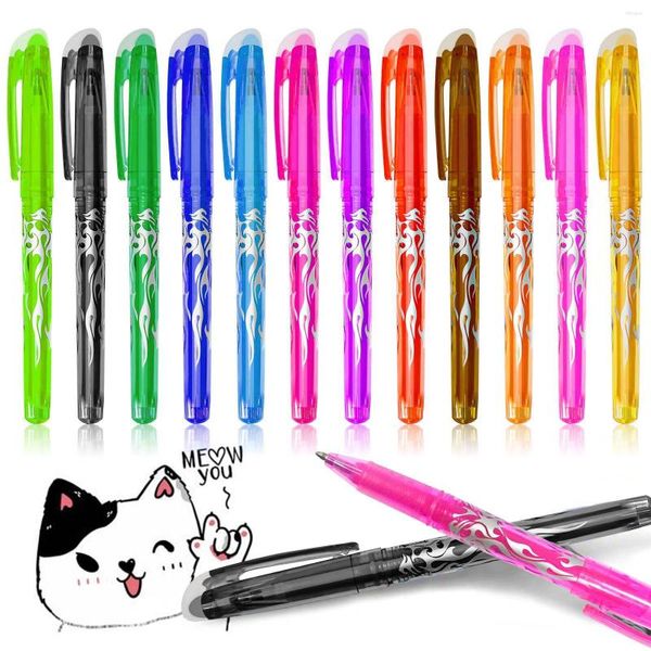 Pz/set Penna Gel Cancellabile Multicolore 0.6mm Penne Kawaii Studente Scrittura Strumenti di Disegno Creativo Forniture per Ufficio Scolastico di Cancelleria