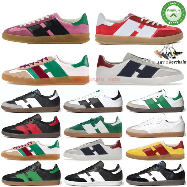 Com Caixa Designer Plataforma Sapatos Casuais Homens Mulheres Campus Sneakers Interior Camurça Baixo Top Couro Rosa Brilho Vegan Branco Gum Treinadores Tamanho 35-45