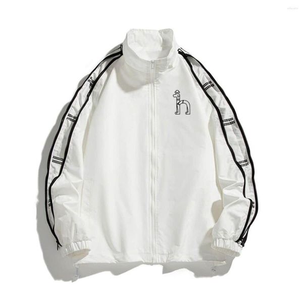 Мужские куртки мужская роскошная бренда бренда с собачьими напечатанными классическими логотипом Zipper Clate