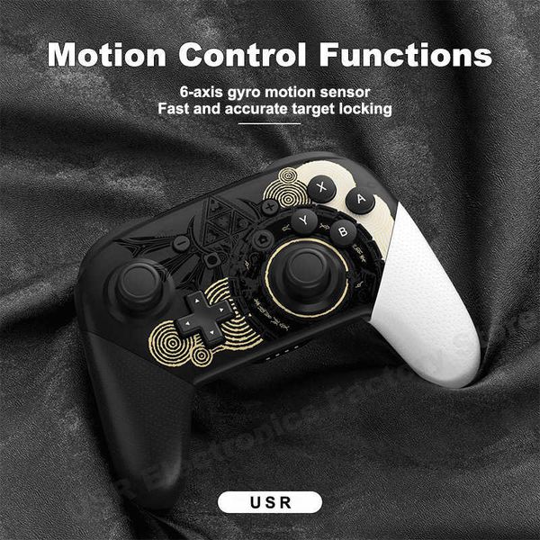 Controladores de jogo Joysticks Novo gamepad Bluetooth sem fio para Nintend Pro Controller Limited Theme Joystick para PC e Oled Lite Game Console HKD230831