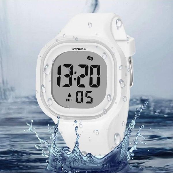 Relógios de pulso unisex relógios esportes à prova dwaterproof água led alarme digital relógio quadrado relógio eletrônico meninos meninas relógio de pulso reloj hombre