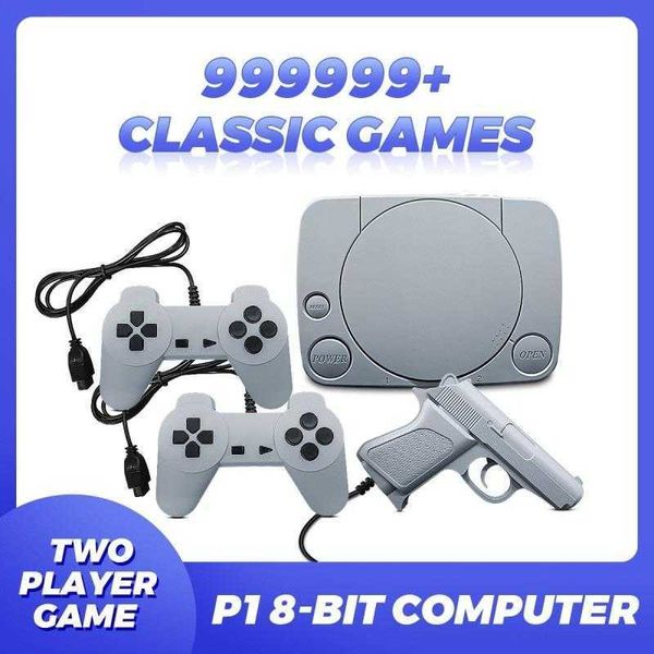 Controladores de jogo Joysticks Cabo Controlador de jogo Dual Player Plug-in Console Aparência Console de jogo de 8 bits TV de 8 bits de alta definição Retro Arcade Gift HKD230831