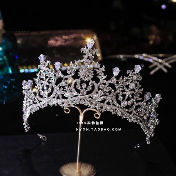 Krone Tiara YallFF Prom Queen Crown Quinceanera Pageant Kronprinzessin Strass Kristall Brautkronen Tiaras für Frauen203H