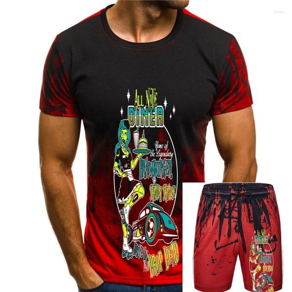 Tute da uomo T-shirt Rockabilly All Nite Diner - Direttamente dal rivenditore Arrivo T-shirt da uomo T-shirt casual da ragazzo Top Sconti