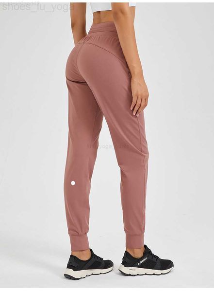 LULL Yoga Wear Pantaloni da jogging da donna pronti a tirare la corda Elastici a vita alta Pantaloni con cinturino da allenamento Abbigliamento sportivo