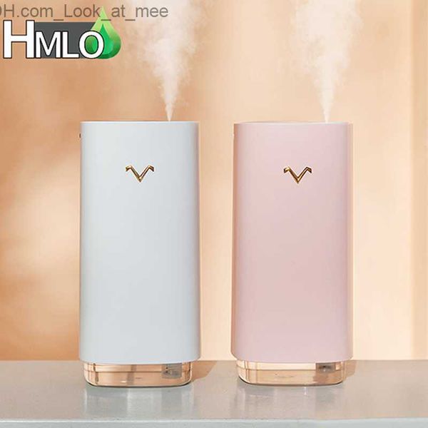 Umidificadores 320ML Umidificador de ar Ultrasonic Fog Steam Mist Maker Óleo Essencial Usb Aroma Difusor para Quarto Doméstico Carro Rosa Branco Q230901