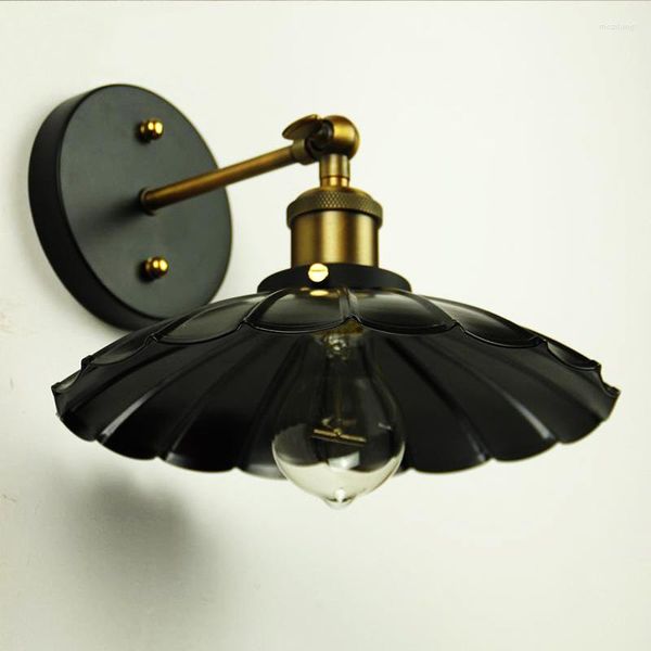 Lampada da parete Loft Vintage Nostalgic Industry Lustre Ameica Ferro Edison Sconce Specchio accanto alla camera da letto Decorazioni per la casa Illuminazione moderna