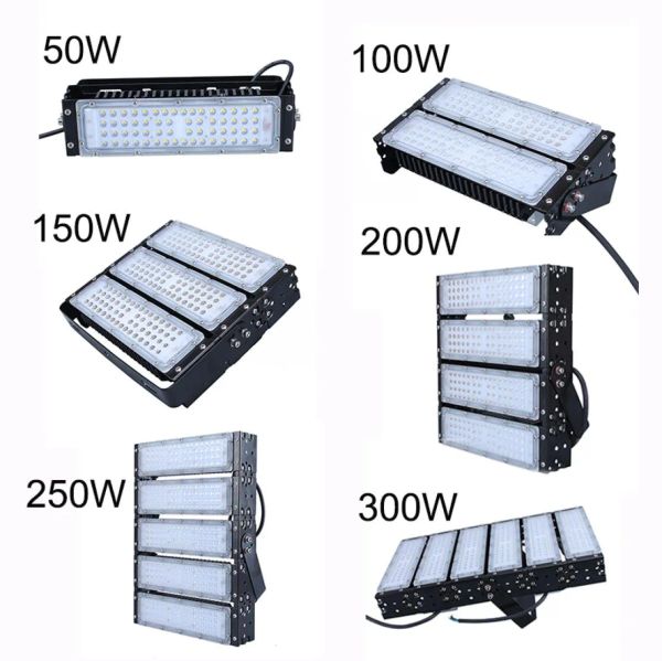 Luzes de túnel 50W 100W 150W 200W 250W 300W SMD3030 Módulo de holofote Fin Dissipação de calor à prova d'água IP65 branco fresco para rodovia P4389659 LL