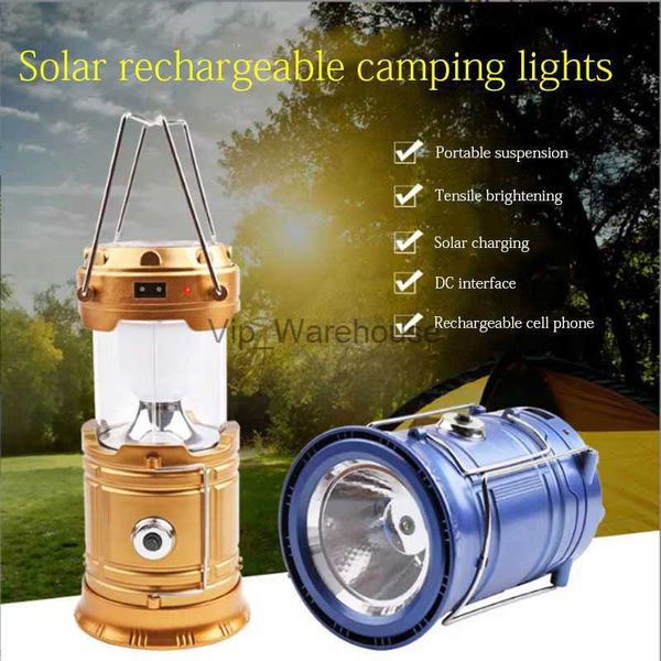 Taschenlampen Outdoor Multifunktionale Camping Licht Solar USB Aufladbare Taschenlampe Auto Zelt Licht LED Lampe Haushalt Notbeleuchtung HKD230902