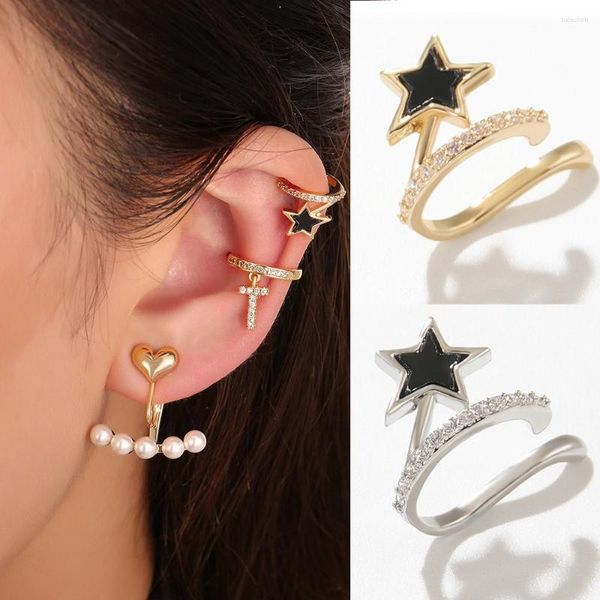 Baumelnde Ohrringe Super Flash Delicate Star Ear Bone Clip Female Sensen Fairy Premium Piercless On