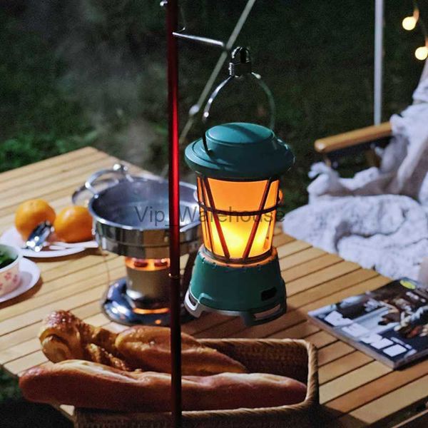 Taschenlampen Outdoor Camping Lampe Solar Multifunktionale Haushalt Tragbare Starke Flamme Licht Notfall Laterne Aufladen Zelt Verwenden 3aa Batterie HKD230902