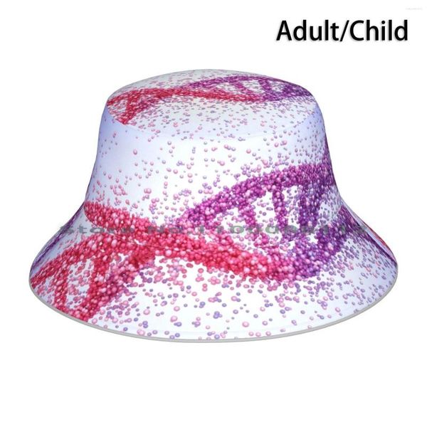 Berets DNA Bucke Hat Sun Cap Наука хромосом Генетическая молекула спираль биотехнологическая структура исследования химии химии