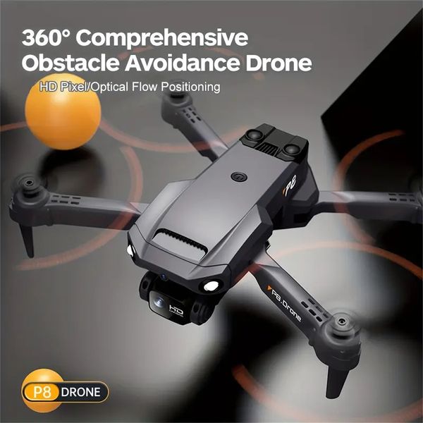 Drone HD inteligente com transmissão de imagem 5G, design dobrável e 8 recursos avançados!